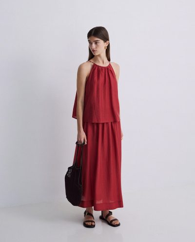 Top cuello halter lyocell - Imagen 8