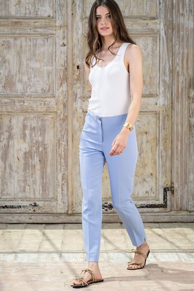 Pantalón clásico celeste - Imagen 2