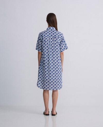 Vestido corto estampado Rosa - Imagen 4