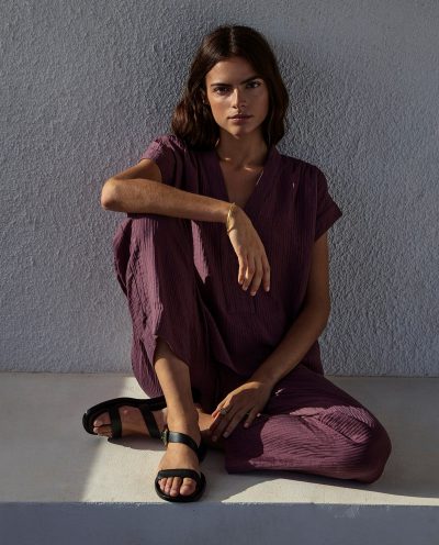 Pantalón wide leg ondulaciones - Imagen 3