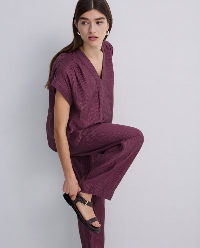 Pantalón wide leg ondulaciones - Imagen 7