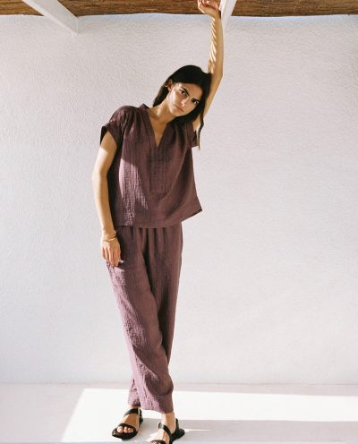 Pantalón wide leg ondulaciones - Imagen 2