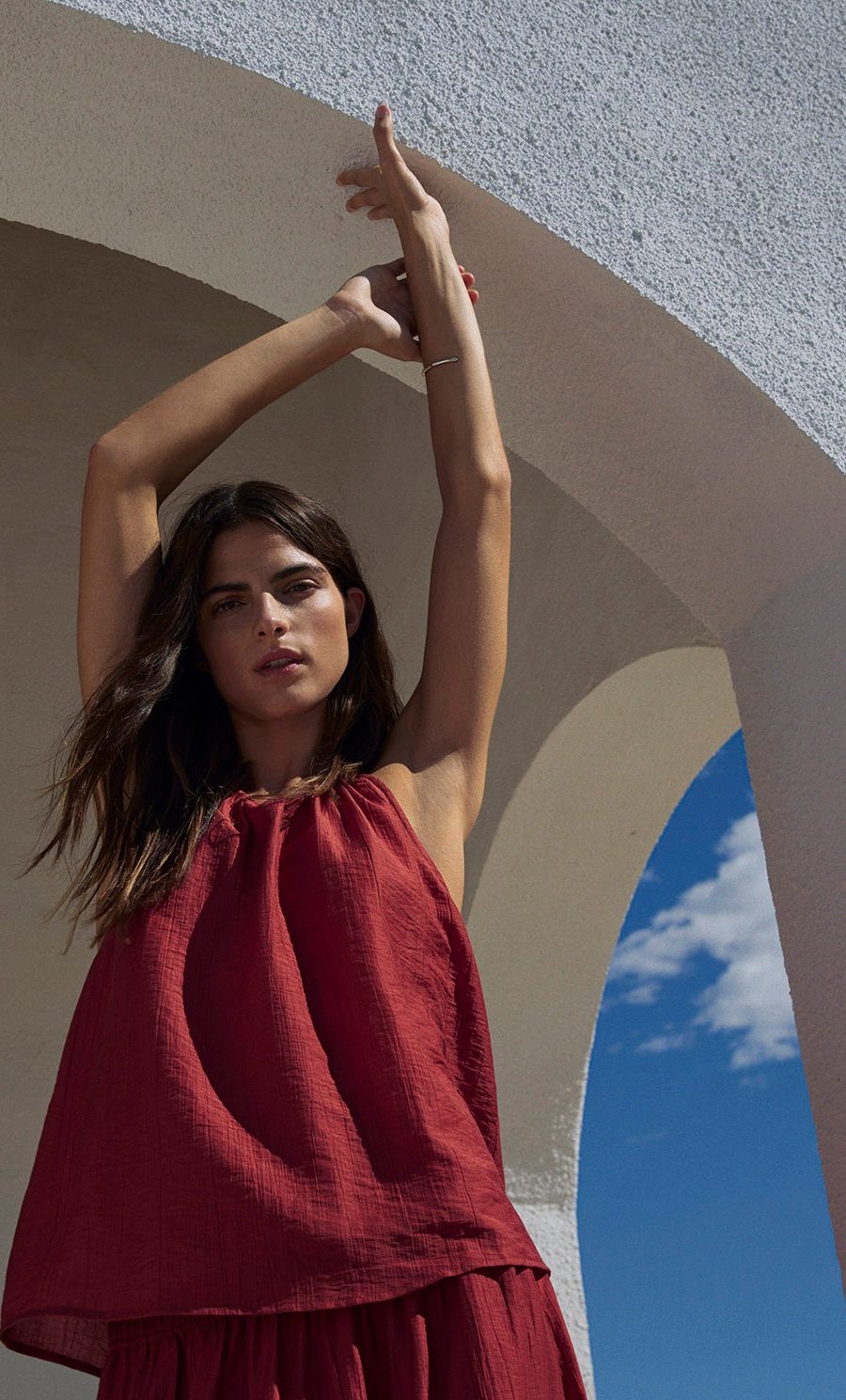 Top cuello halter lyocell
