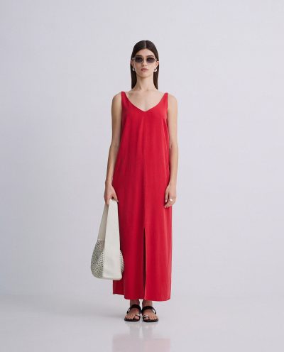 Vestido de tirantes con bolsillos - Imagen 2