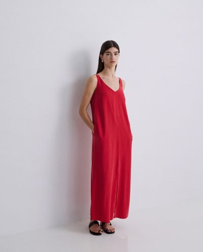 Vestido de tirantes con bolsillos - Imagen 8