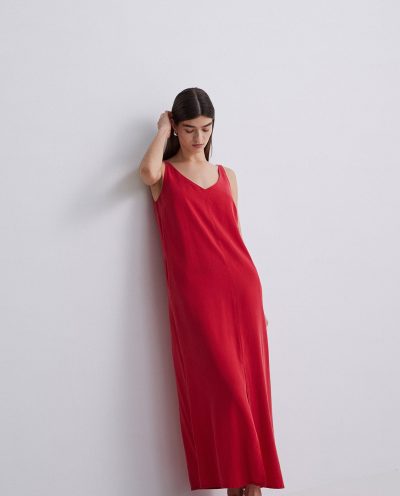 Vestido de tirantes con bolsillos - Imagen 6