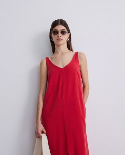 Vestido de tirantes con bolsillos - Imagen 5