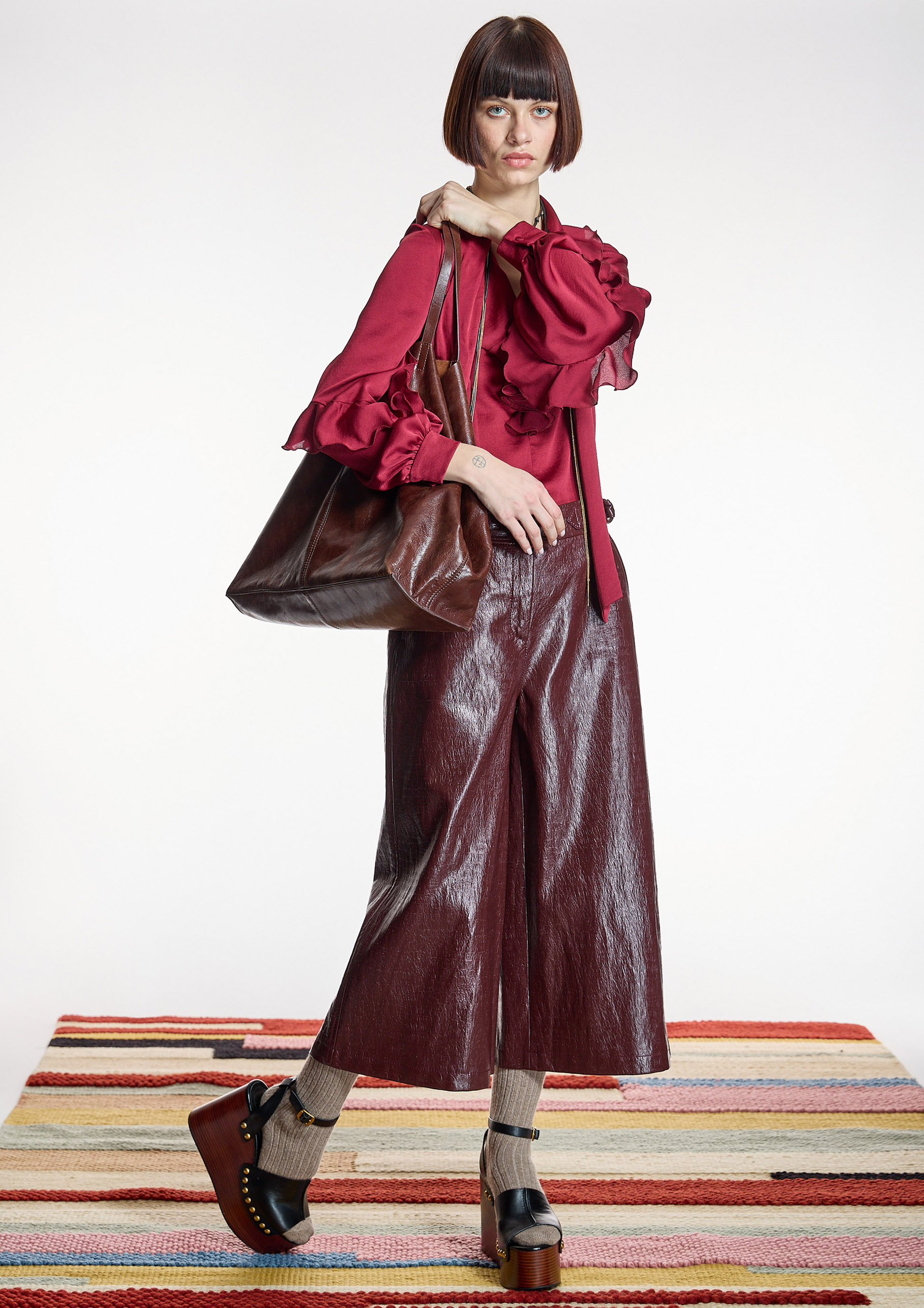 ALBA CONDE - Culotte efecto piel