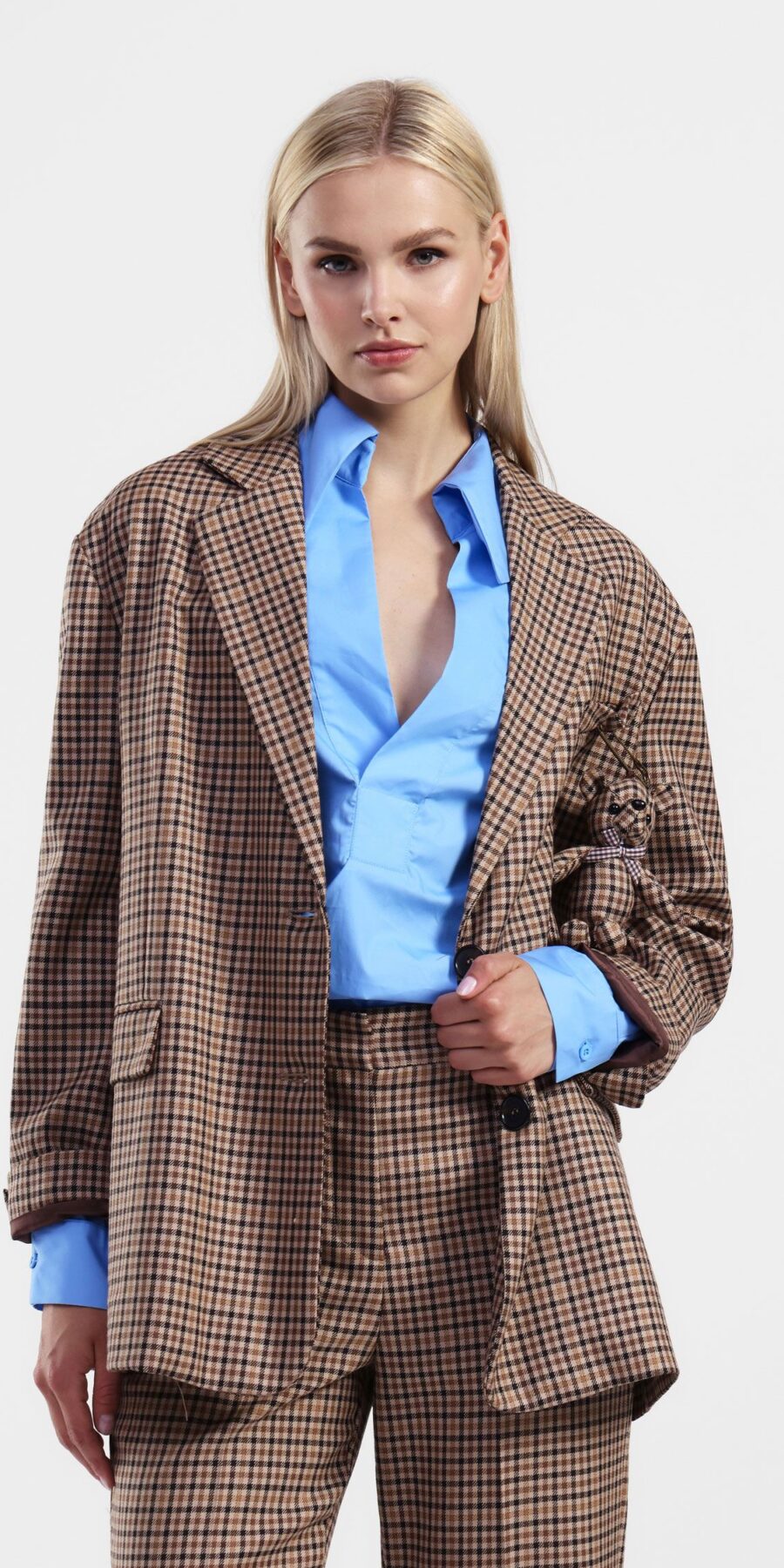 DIXIE - Blazer a cuadros con cierre de botones