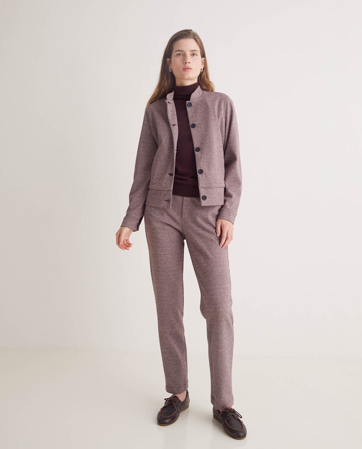 YERSE - Pantalón algodón regular fit