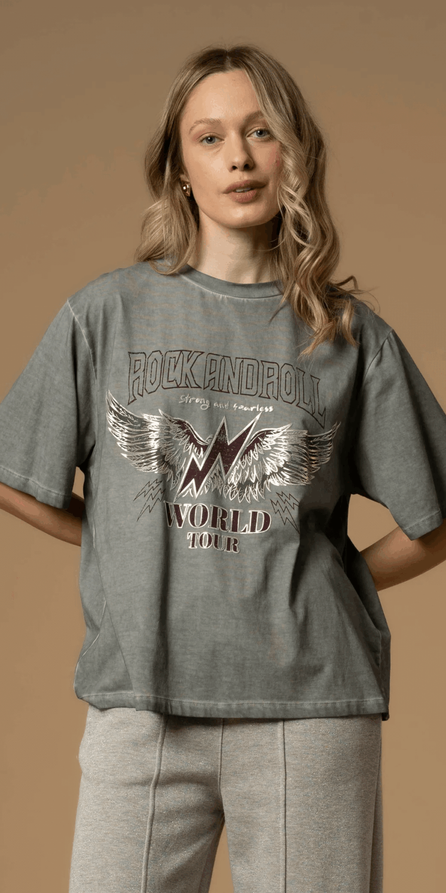 KOCCA - Camiseta oversize con texto