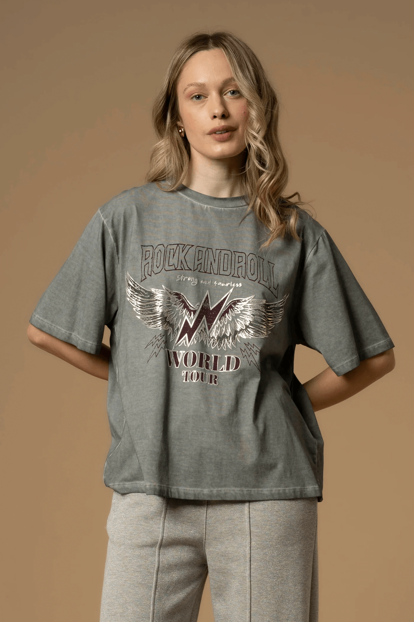 KOCCA - Camiseta oversize con texto