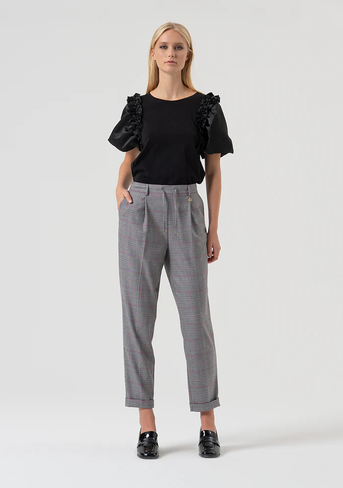 FRACOMINA - Pantalón jogger de corte regular gales