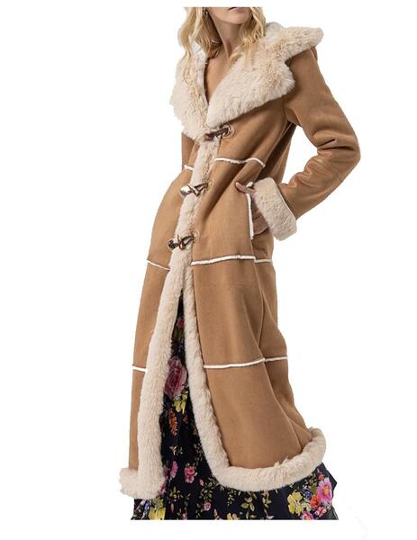 FRACOMINA - Abrigo largo pelliza