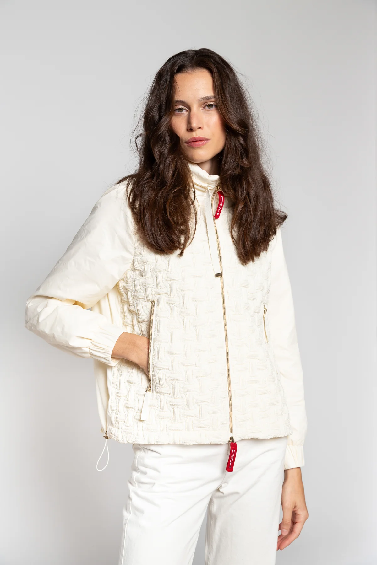 DICHI – Chaqueta acolchada con textura geométrica - Chaqueta MAIARA