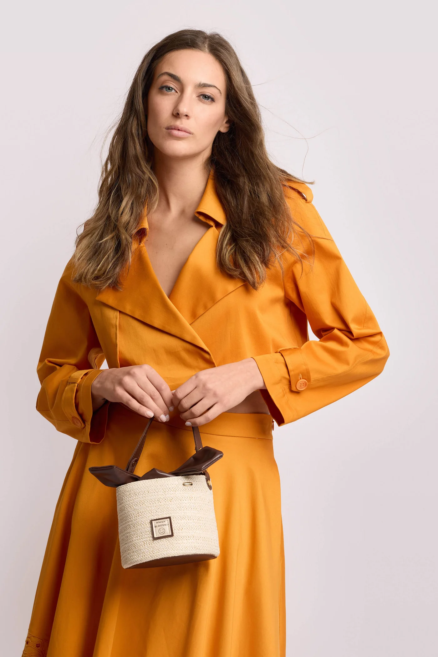 KOCCA - Bolso bombonera de rafia - Bolsa EARY