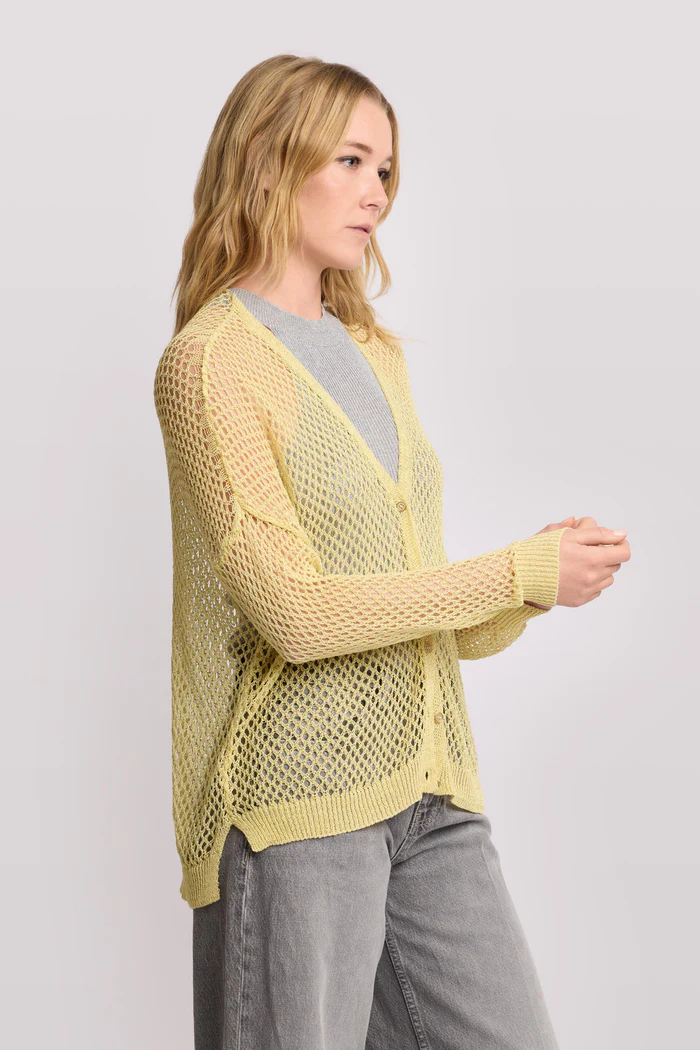 KOCCA - Cárdigan de punto calado - Suéter FURSEO