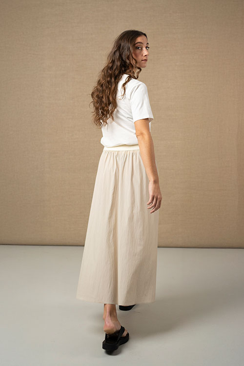 HONGO - Falda midi con cintura elástica - Imagen 3
