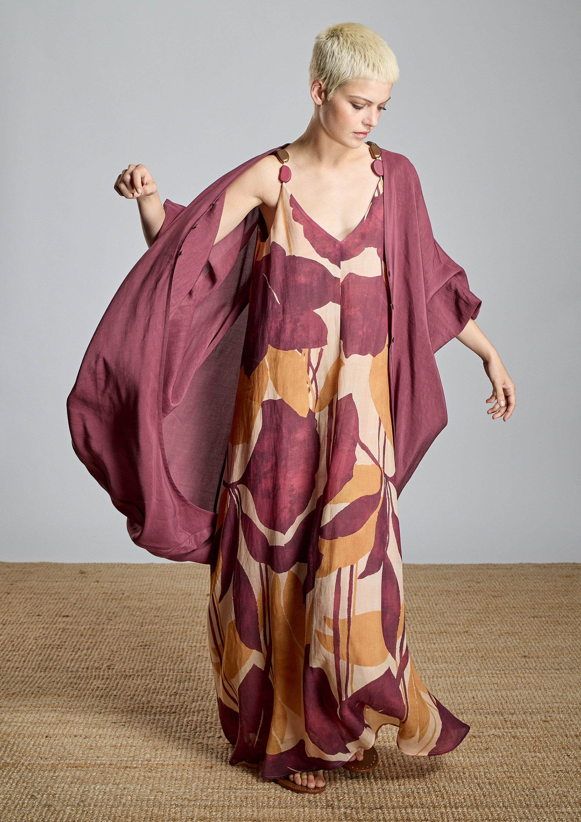 ALBA CONDE - Vestido largo estampado tirante fantasía