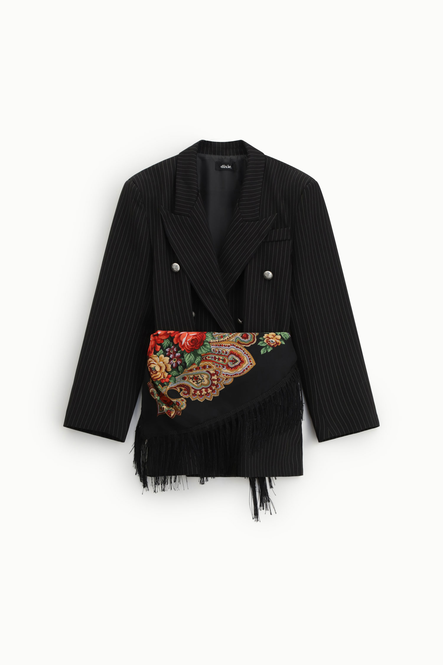 DIXIE · Blazer cruzada de raya diplomática - Imagen 4