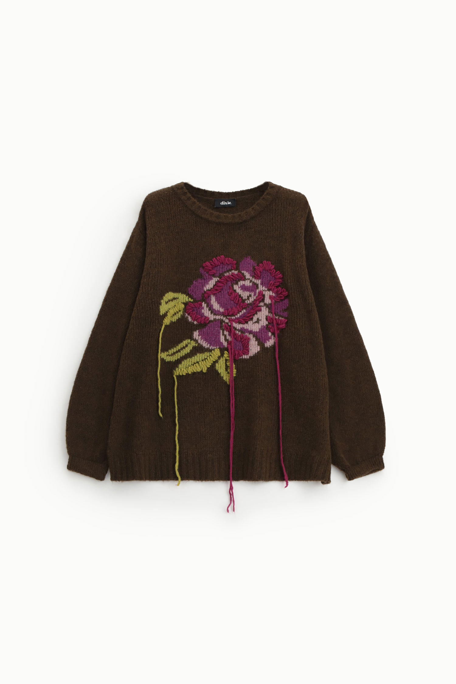 DIXIE · Jersey con flor bordada - Imagen 4
