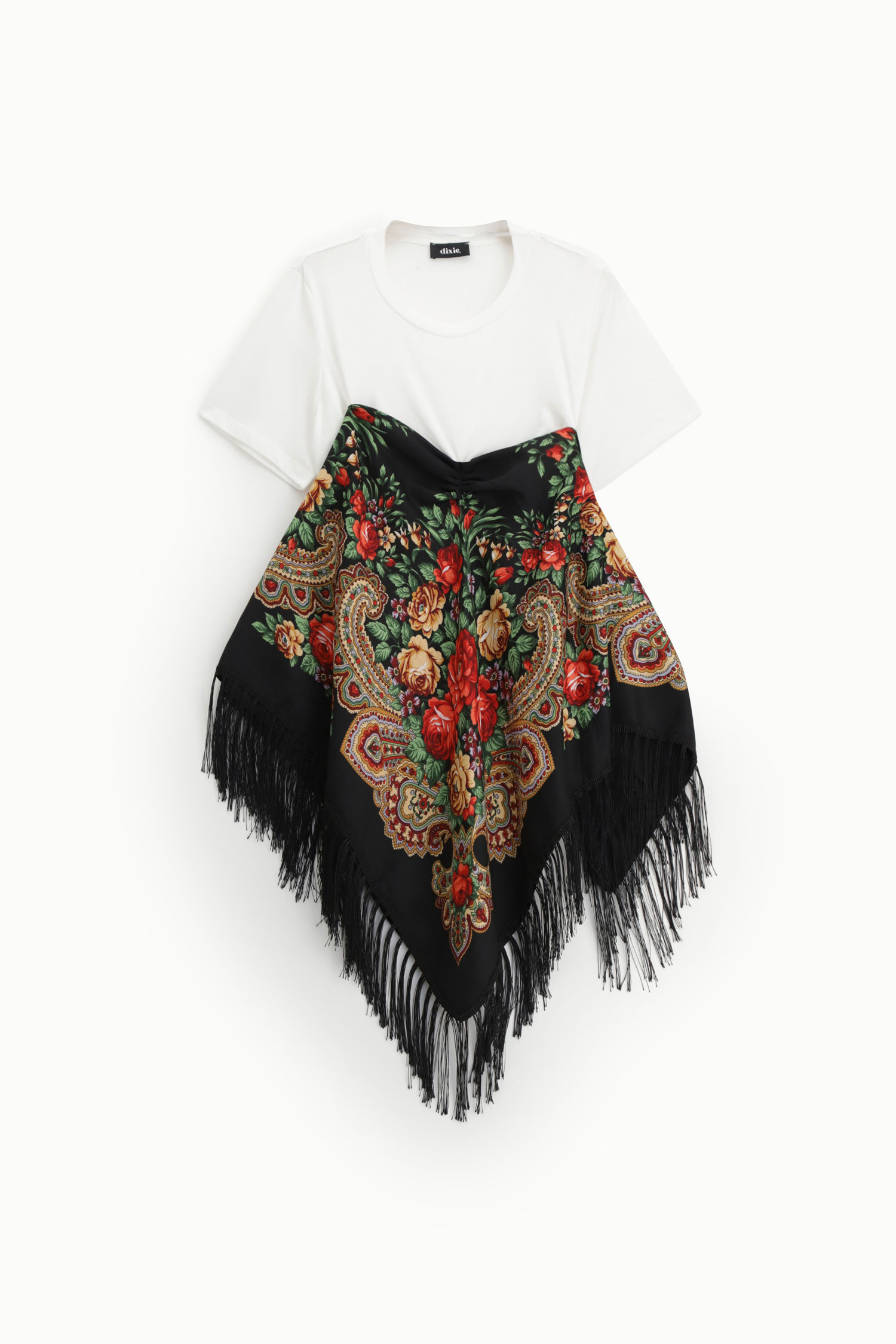 DIXIE · Camiseta floral con flecos - Imagen 4