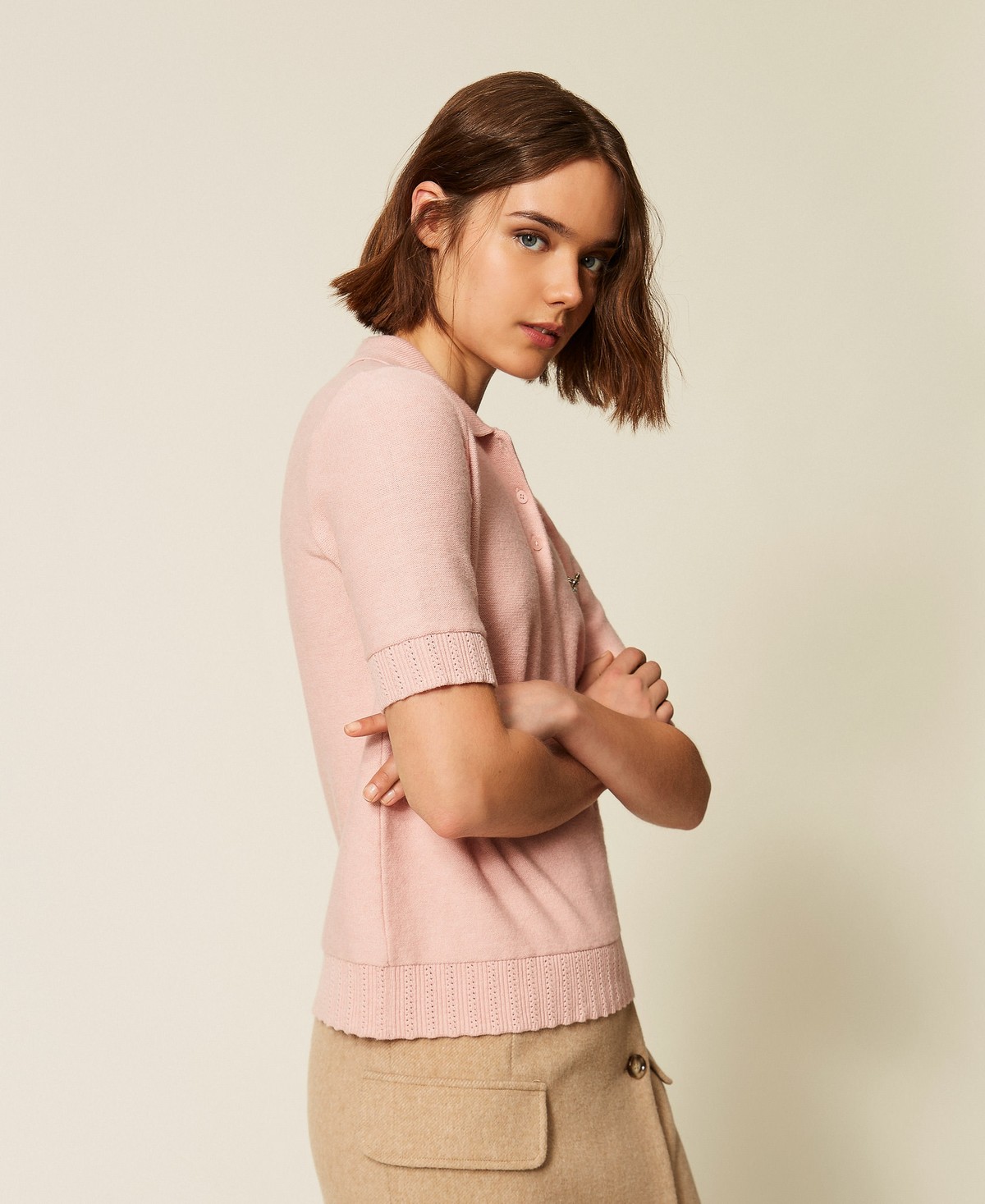 TWINSET · Polo de punto con broche - Imagen 3
