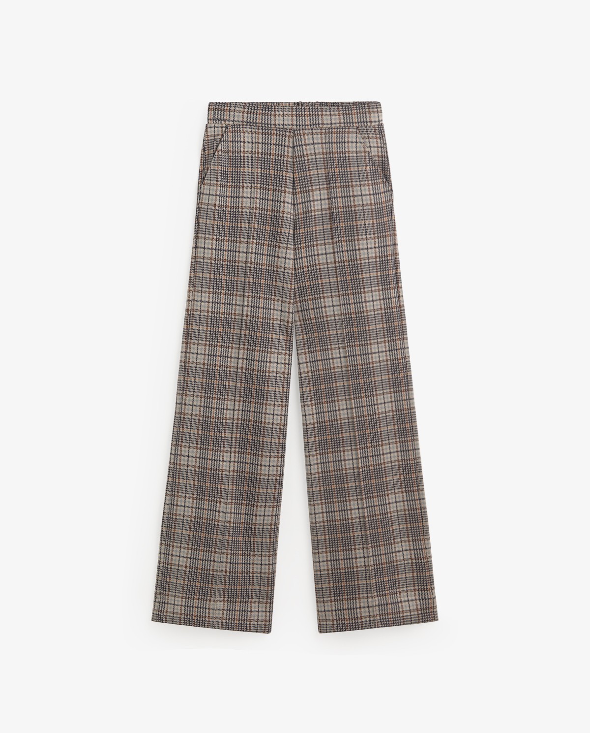 YERSE · Pantalón wide leg de cuadros - Imagen 7