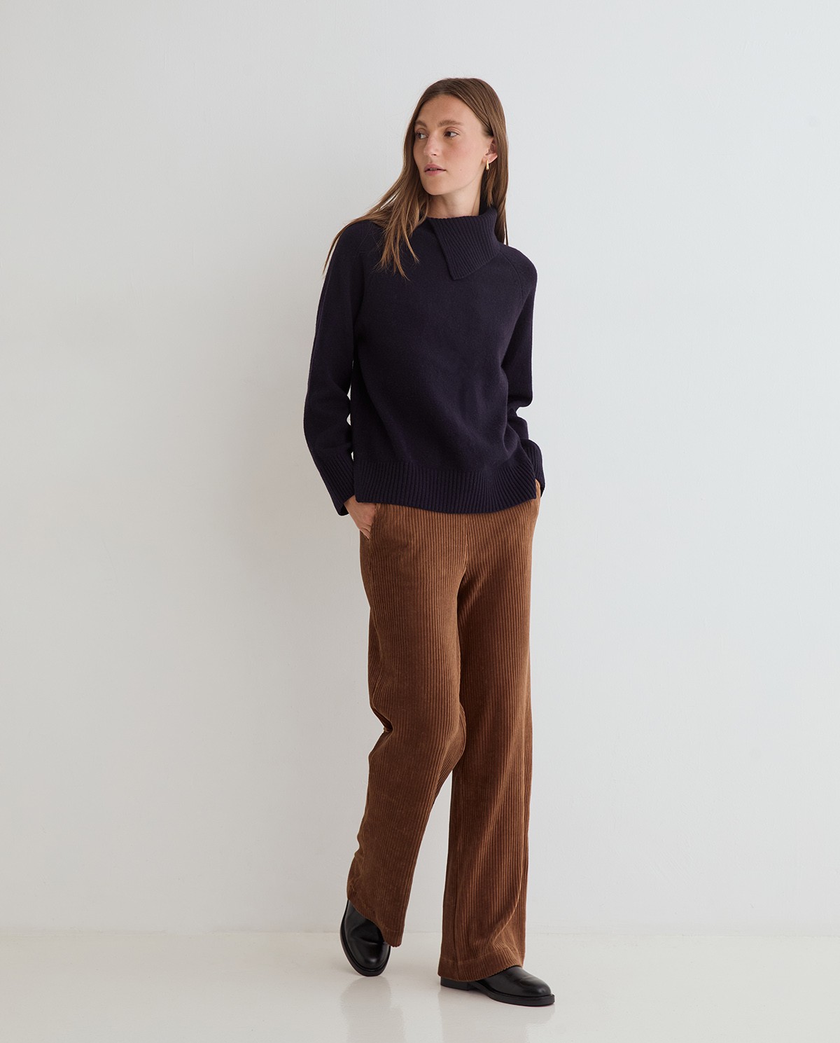 YERSE · Pantalón wide leg de pana - Imagen 2