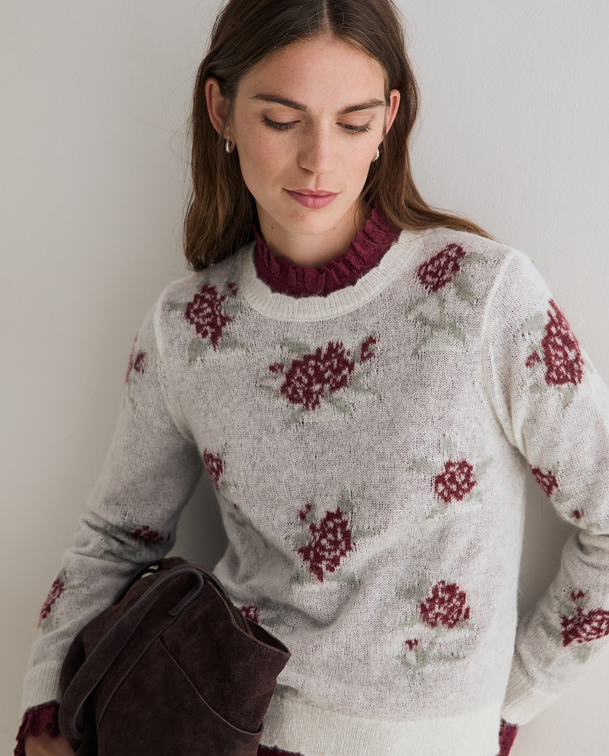YERSE · Jersey de flores en dos colores