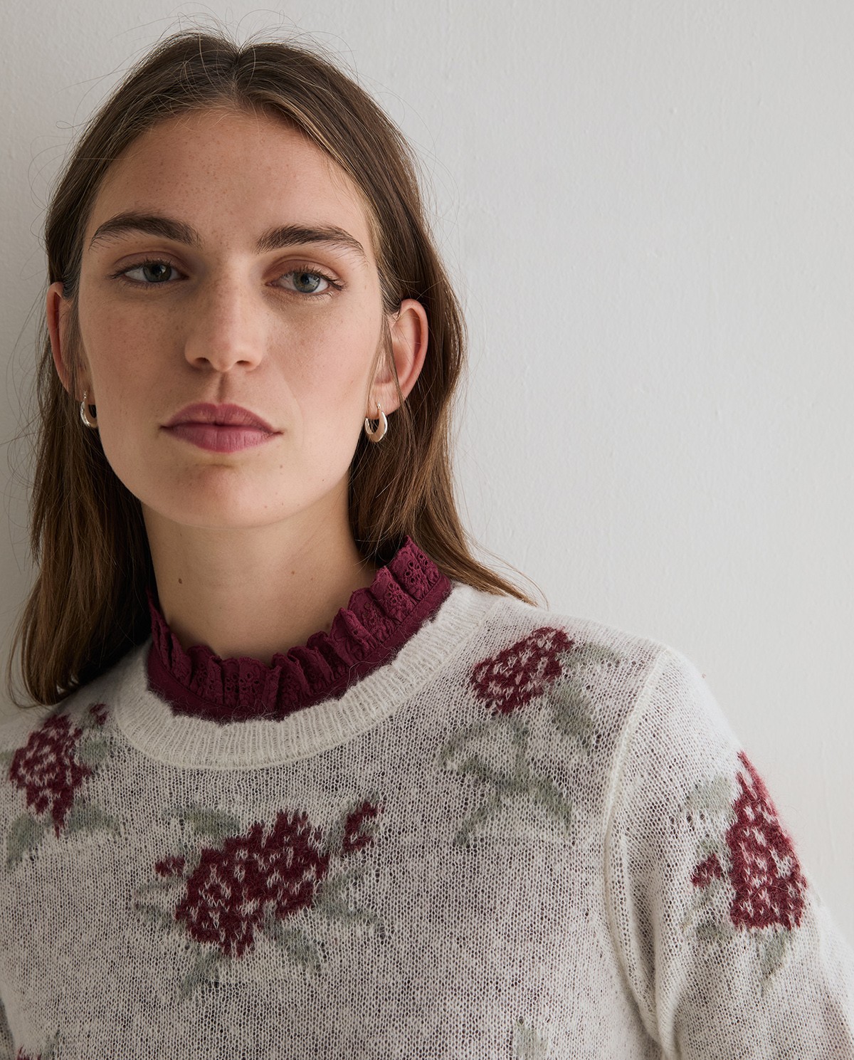 YERSE · Jersey de flores en dos colores - Imagen 2