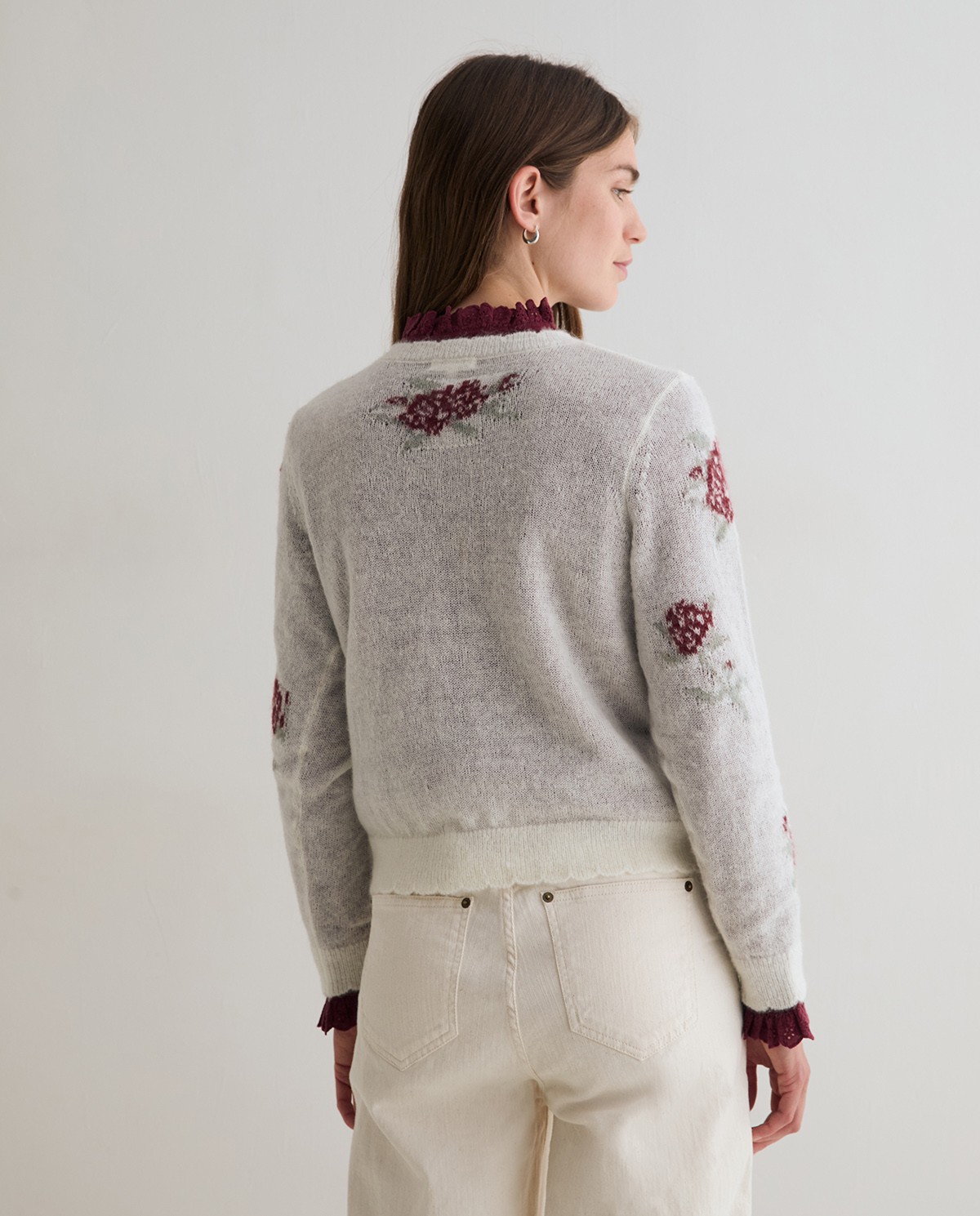 YERSE · Jersey de flores en dos colores - Imagen 4