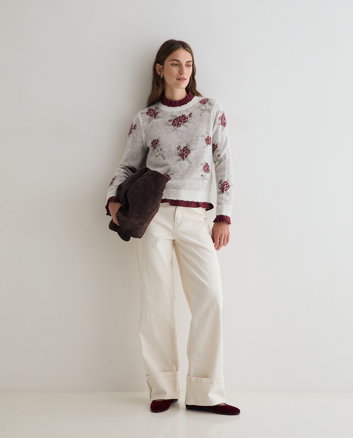YERSE · Jersey de flores en dos colores - Imagen 5