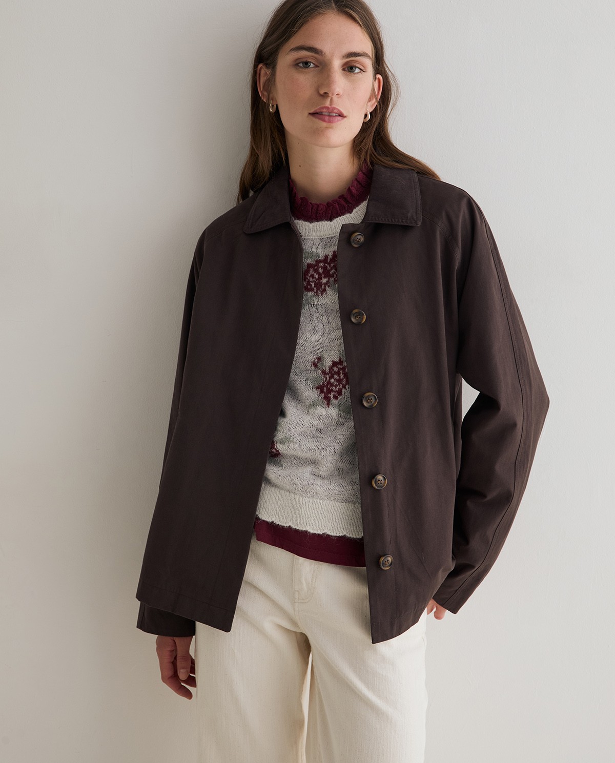 YERSE · Gabardina corta