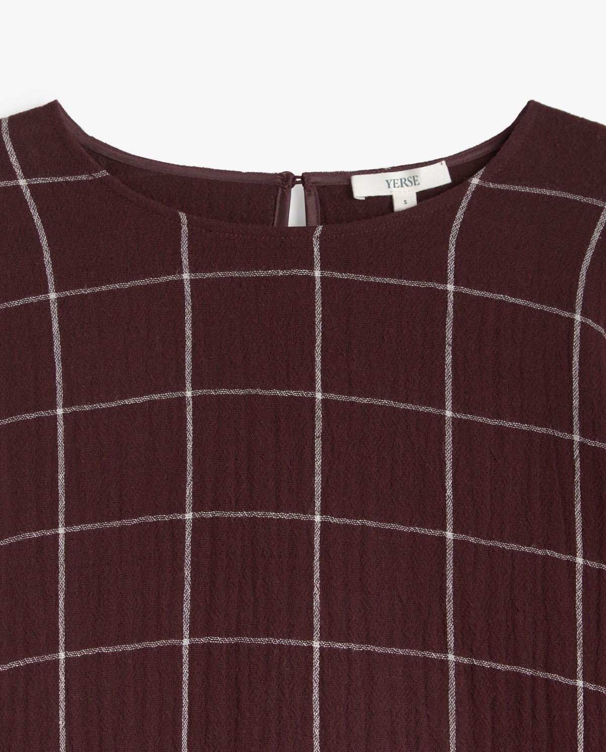YERSE · Camisa de cuadros con pañuelo - Imagen 11