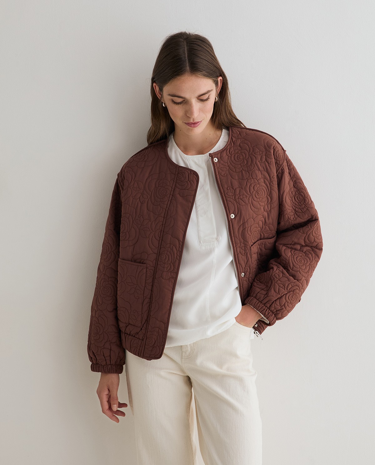 YERSE · Chaqueta acolchada bordada - Imagen 2