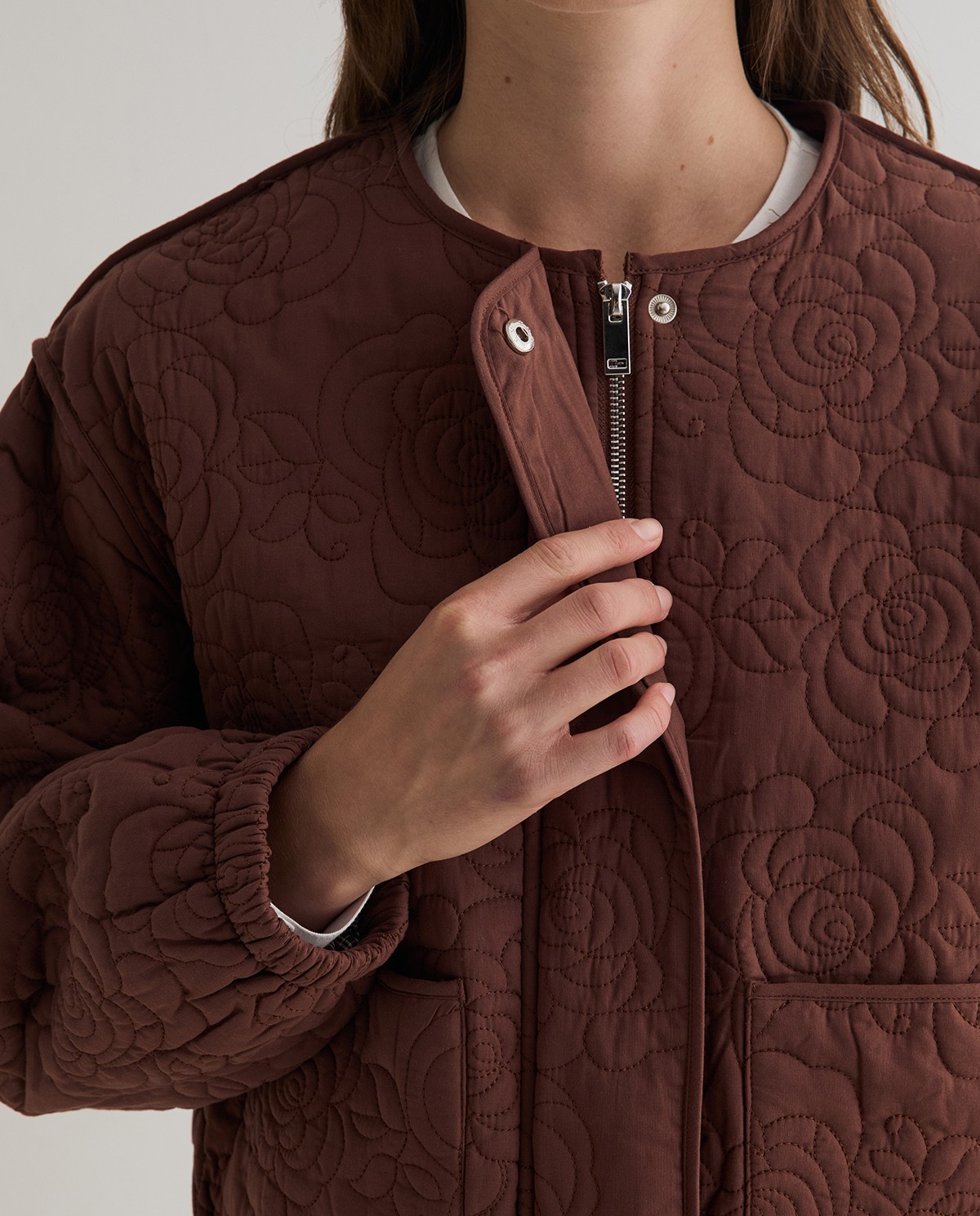 YERSE · Chaqueta acolchada bordada - Imagen 4