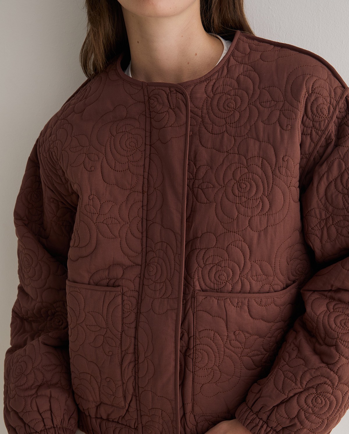 YERSE · Chaqueta acolchada bordada - Imagen 8
