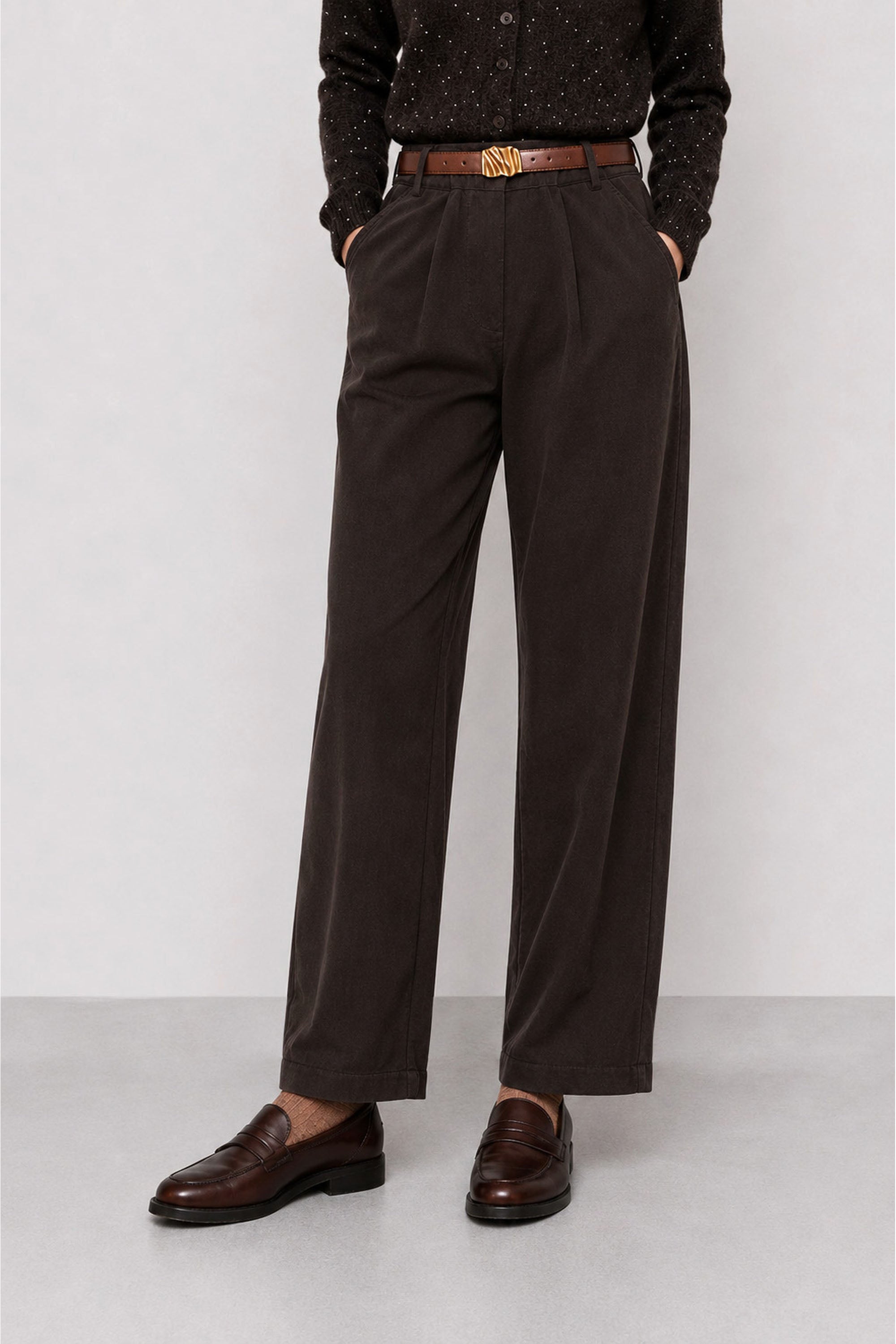 KOCCA · Pantalón de pinzas de tiro alto · Onorio