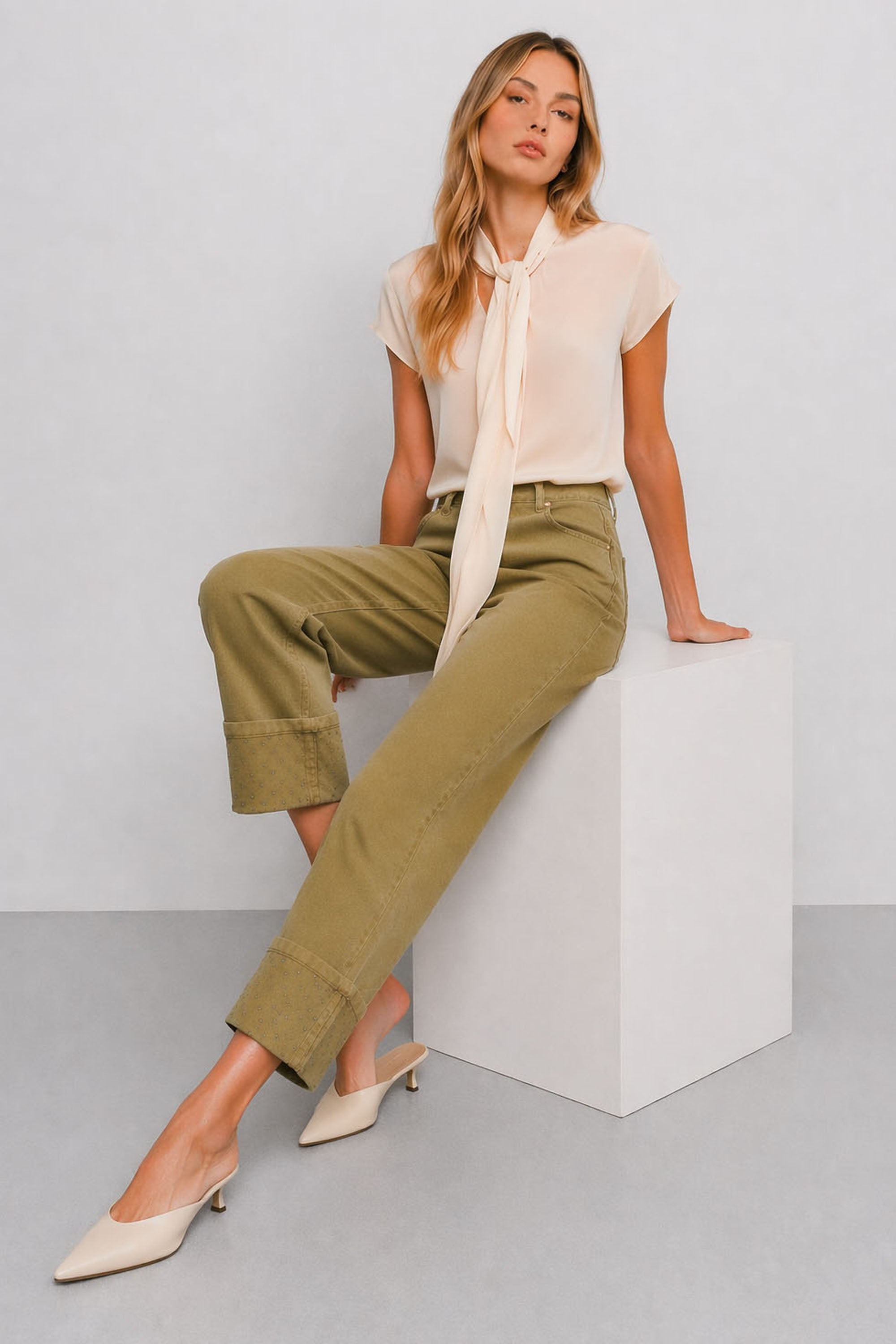 KOCCA · Pantalón recto con bajo vuelto · Enio - Imagen 2