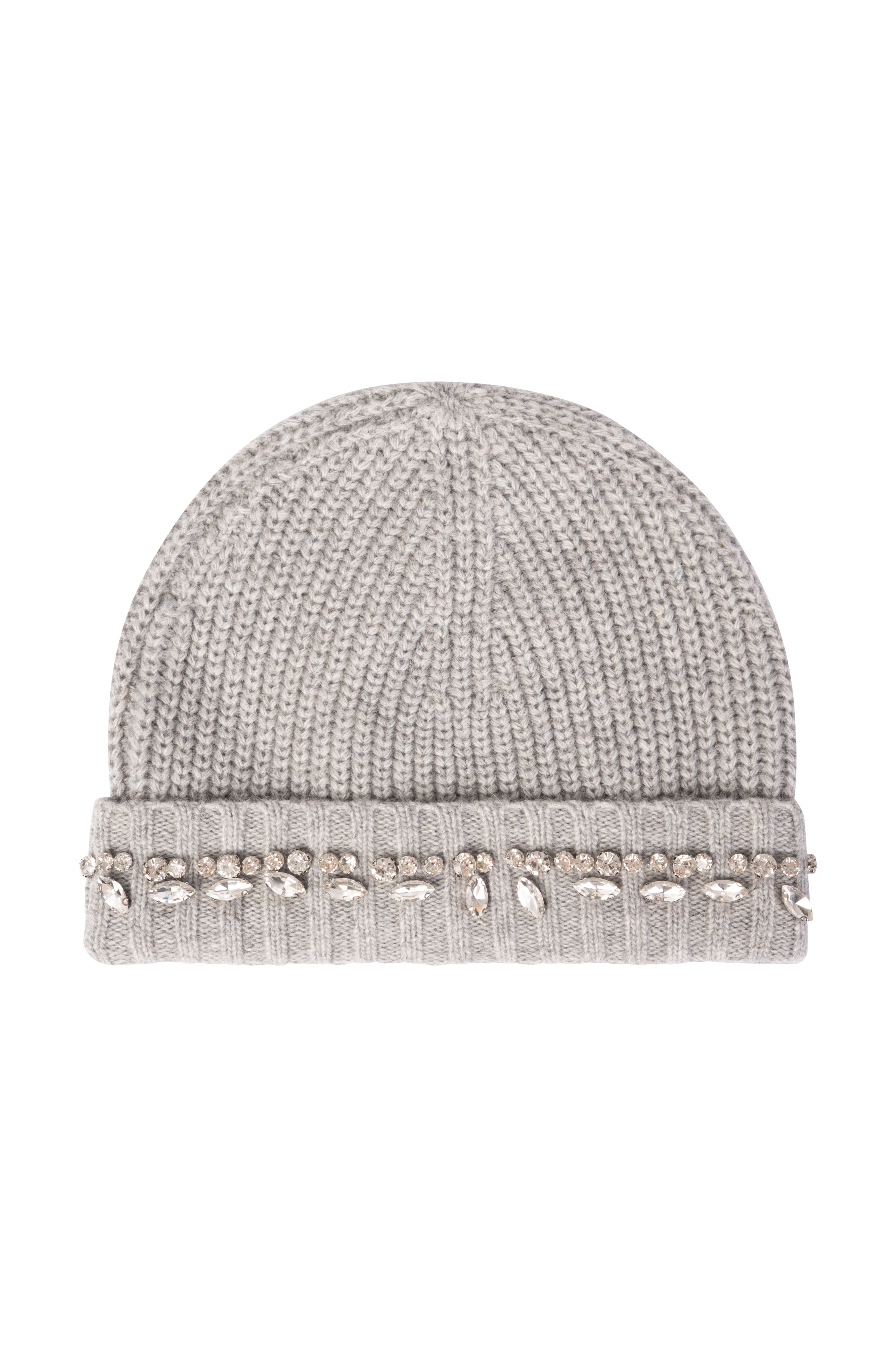 FRACOMINA · Gorro de lana con pedrería