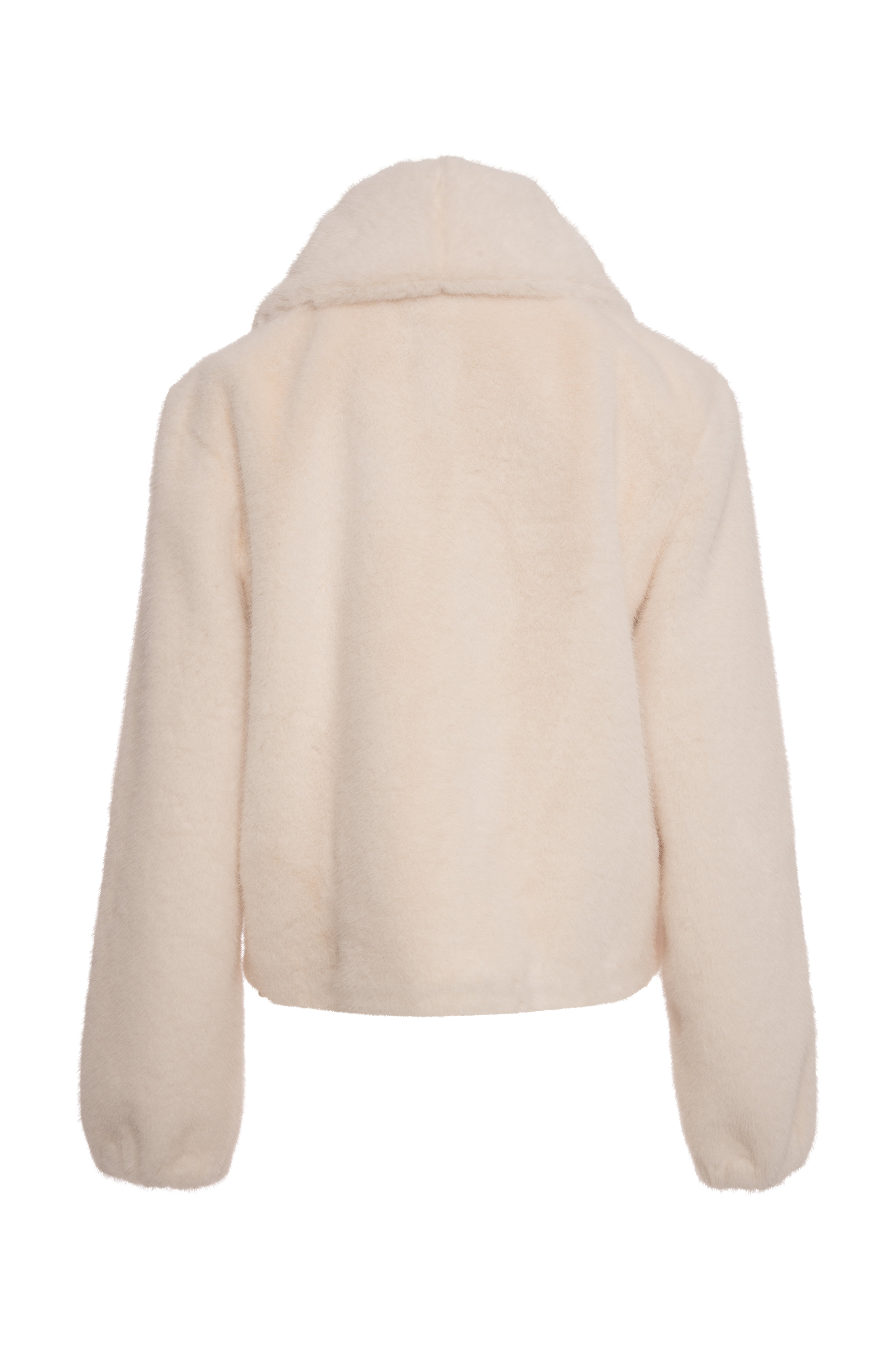FRACOMINA · Chaquetón de pelo con pedrería - Imagen 2