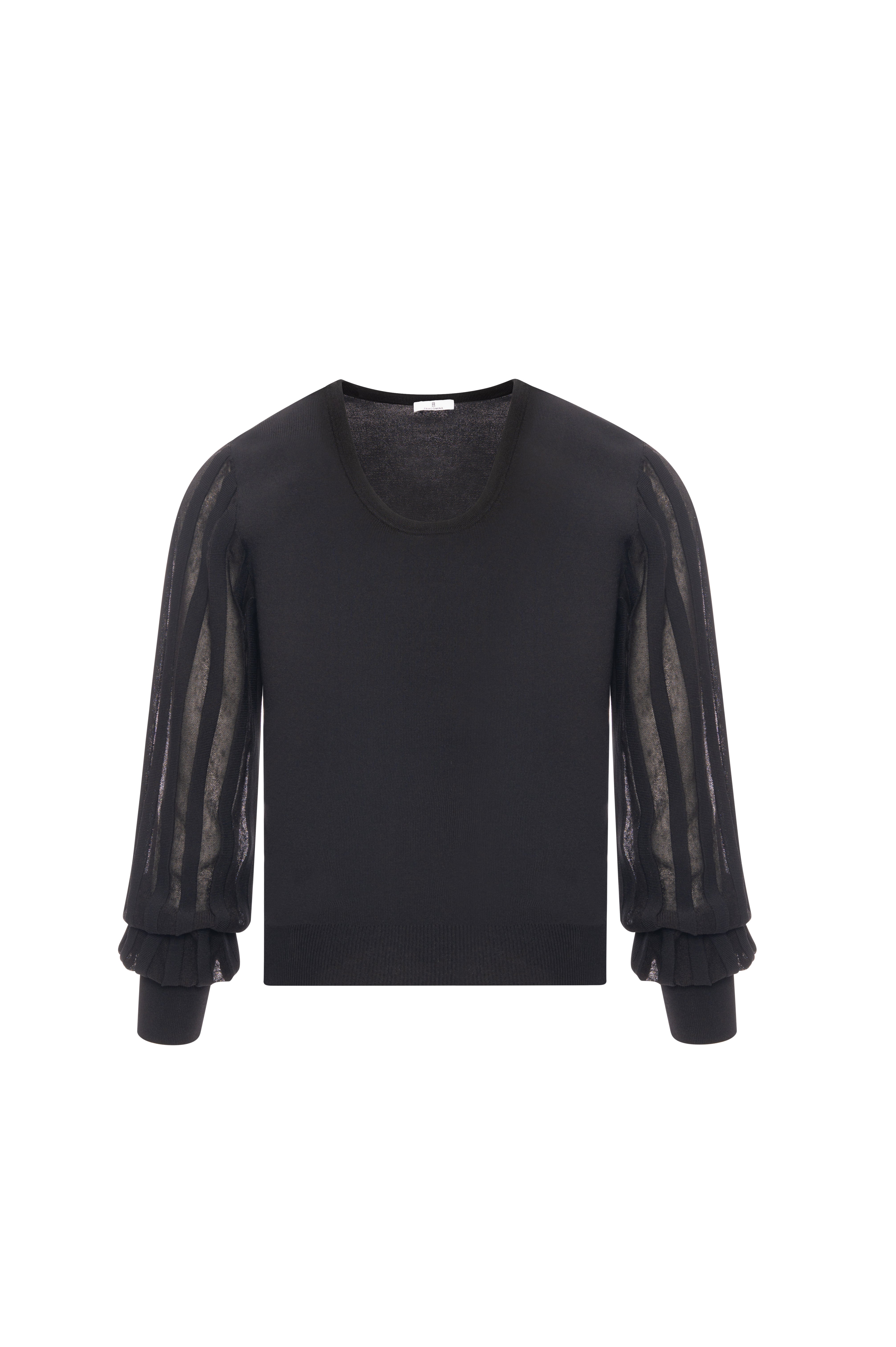 FRACOMINA · Jersey con mangas plisadas