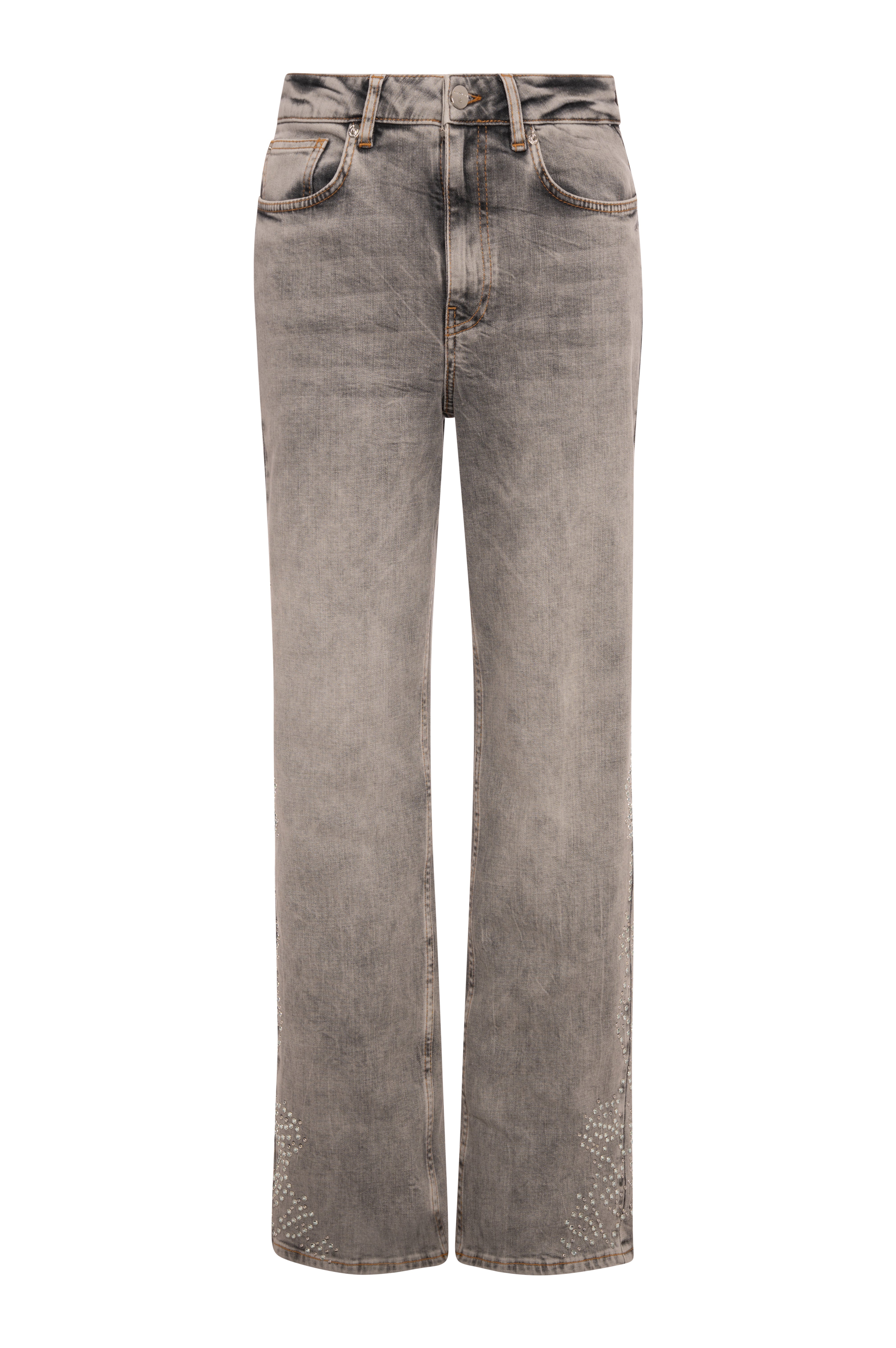 FRACOMINA · Jeans rectos con brillos