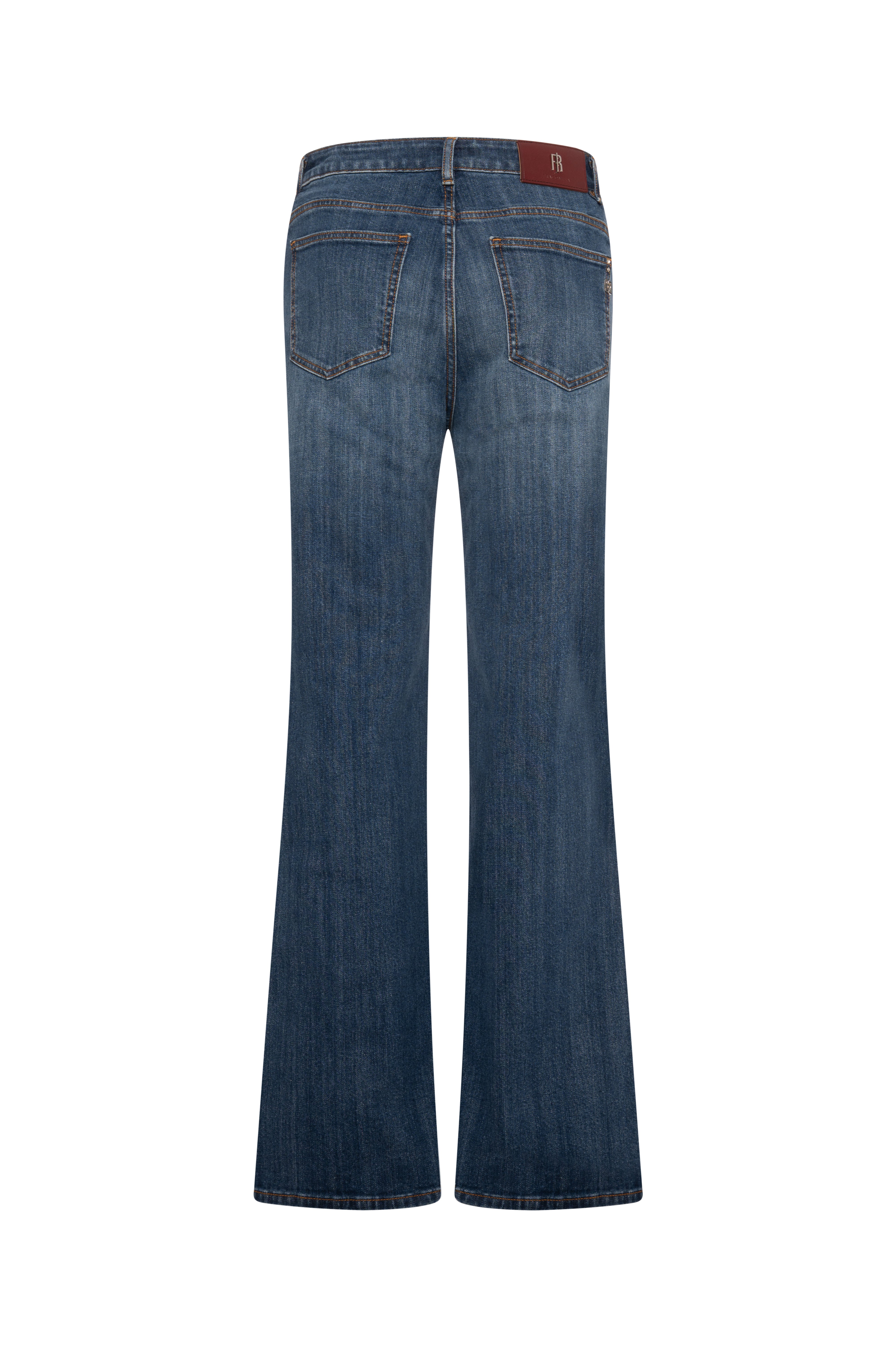 FRACOMINA · Jeans bootcut con botones joya - Imagen 2