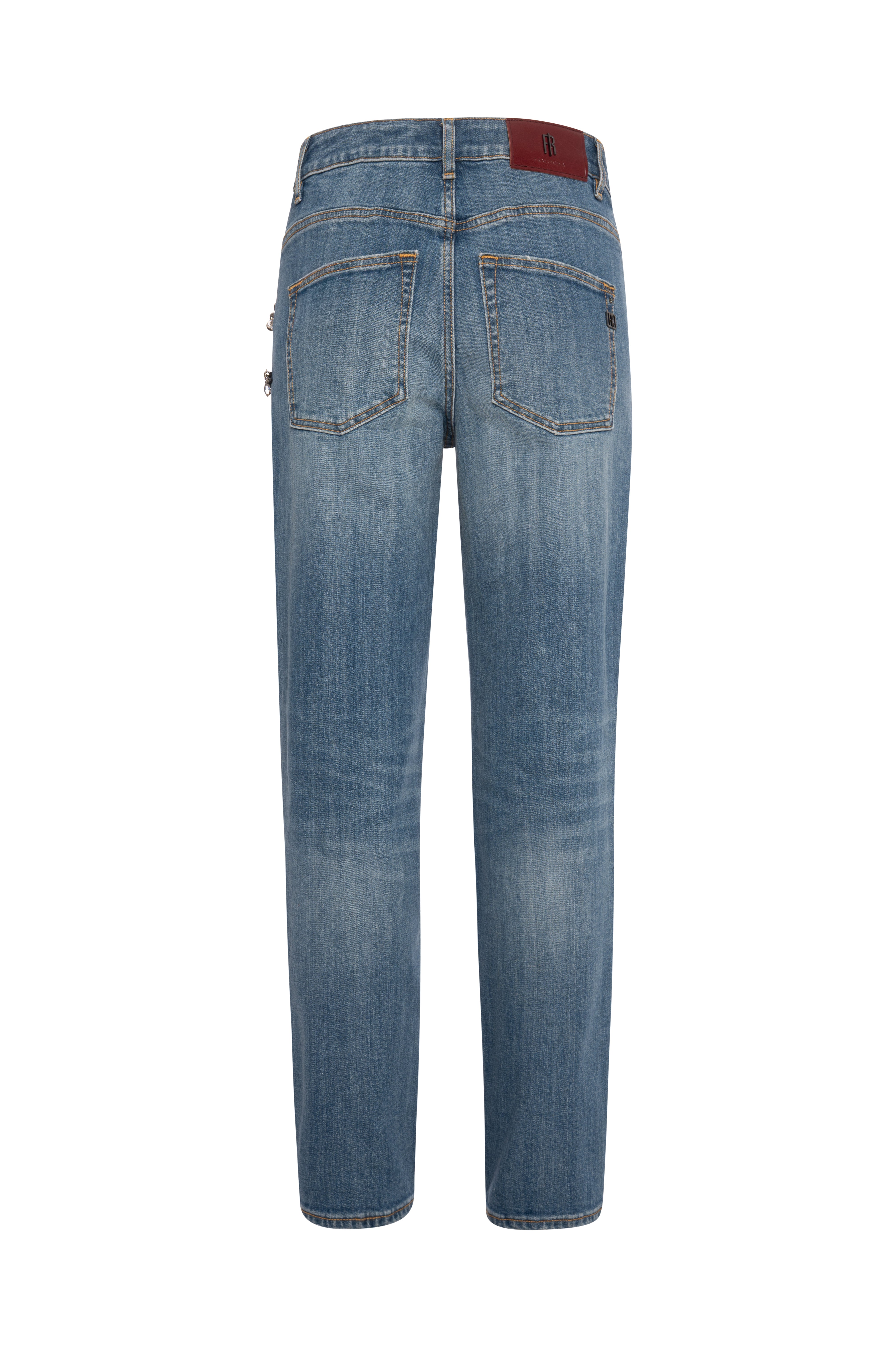 FRACOMINA · Jeans mom fit con joyas - Imagen 2