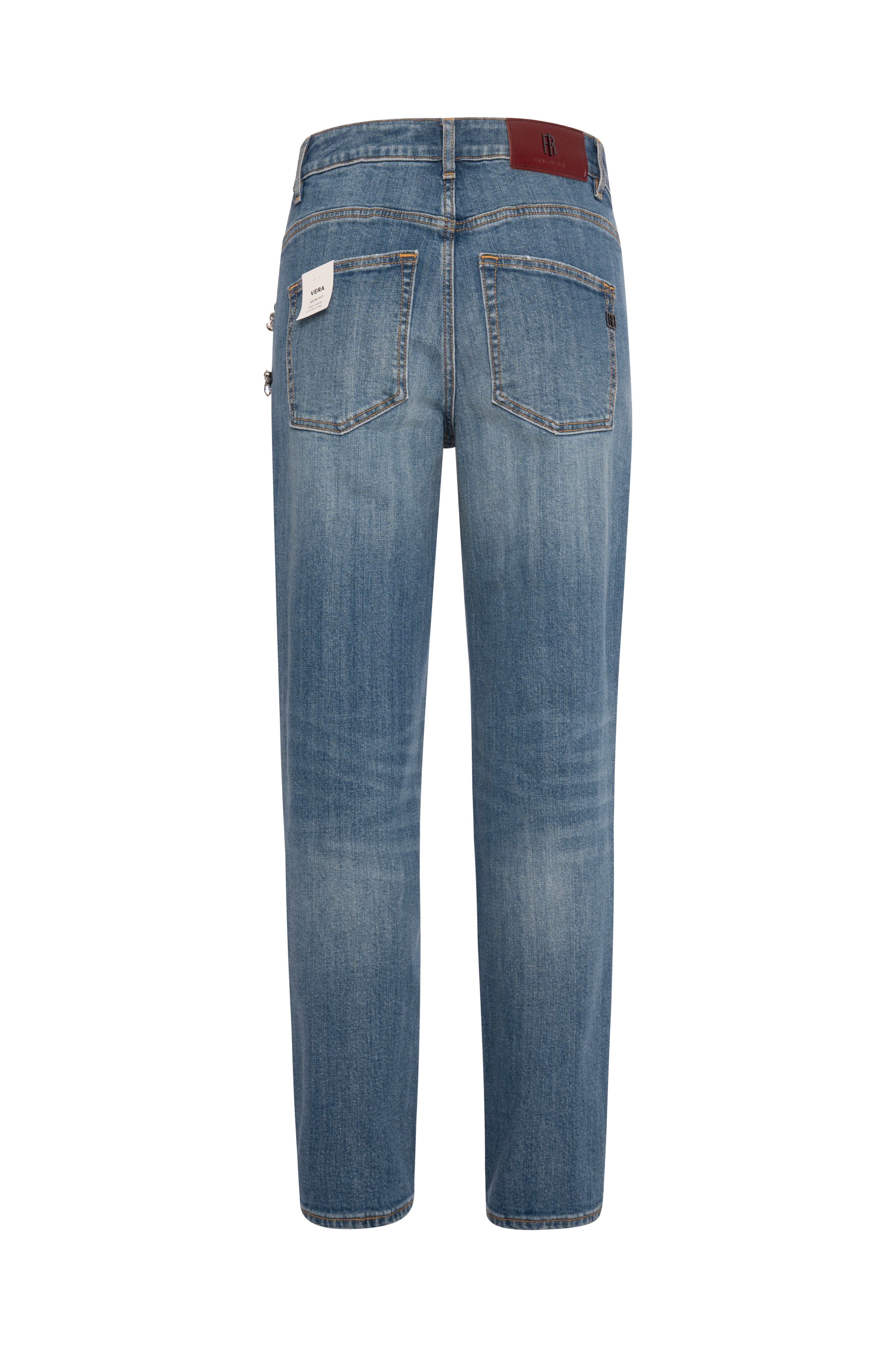 FRACOMINA · Jeans mom fit con joyas - Imagen 3