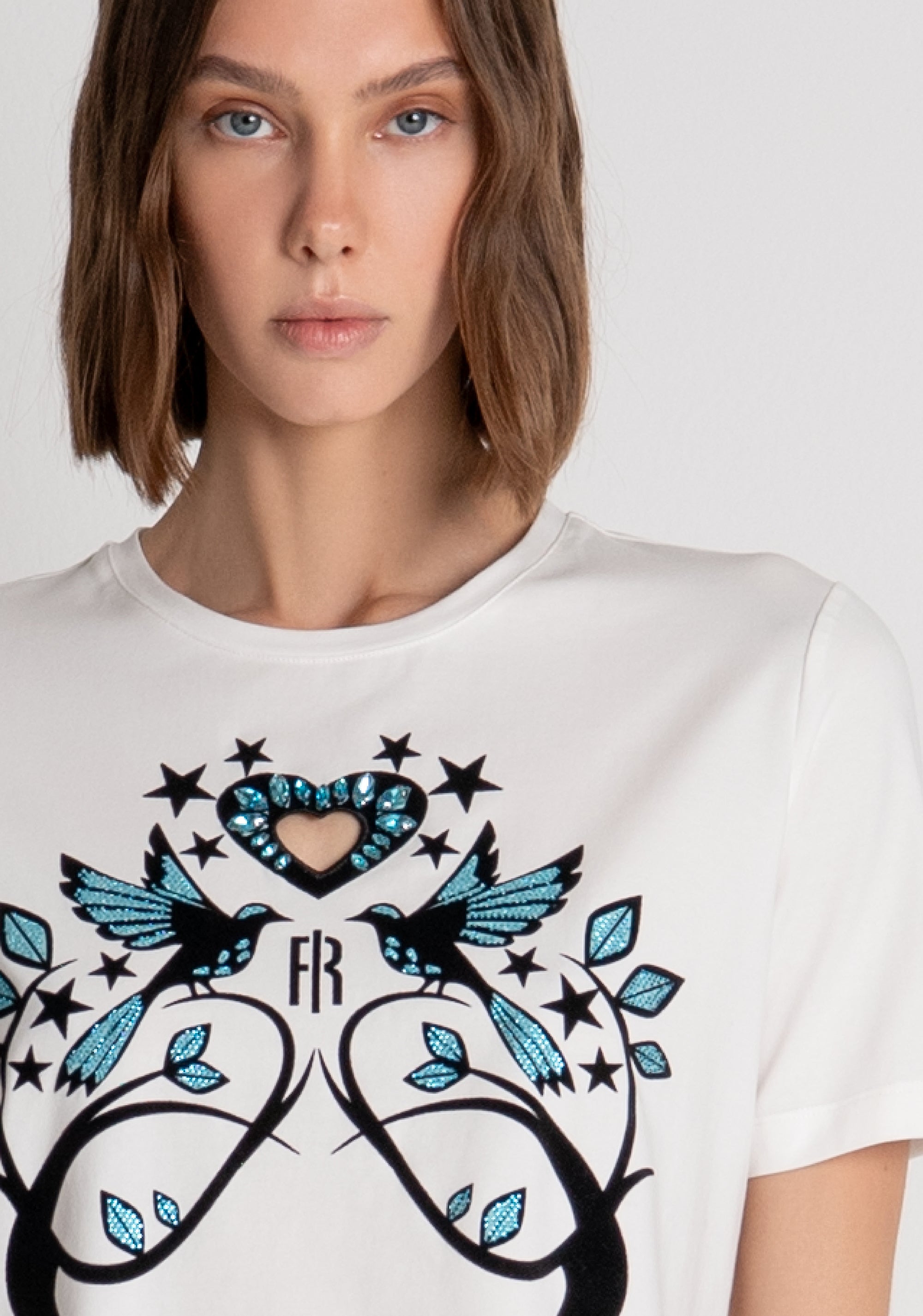 FRACOMINA · Camiseta de algodón con dibujos - Imagen 3