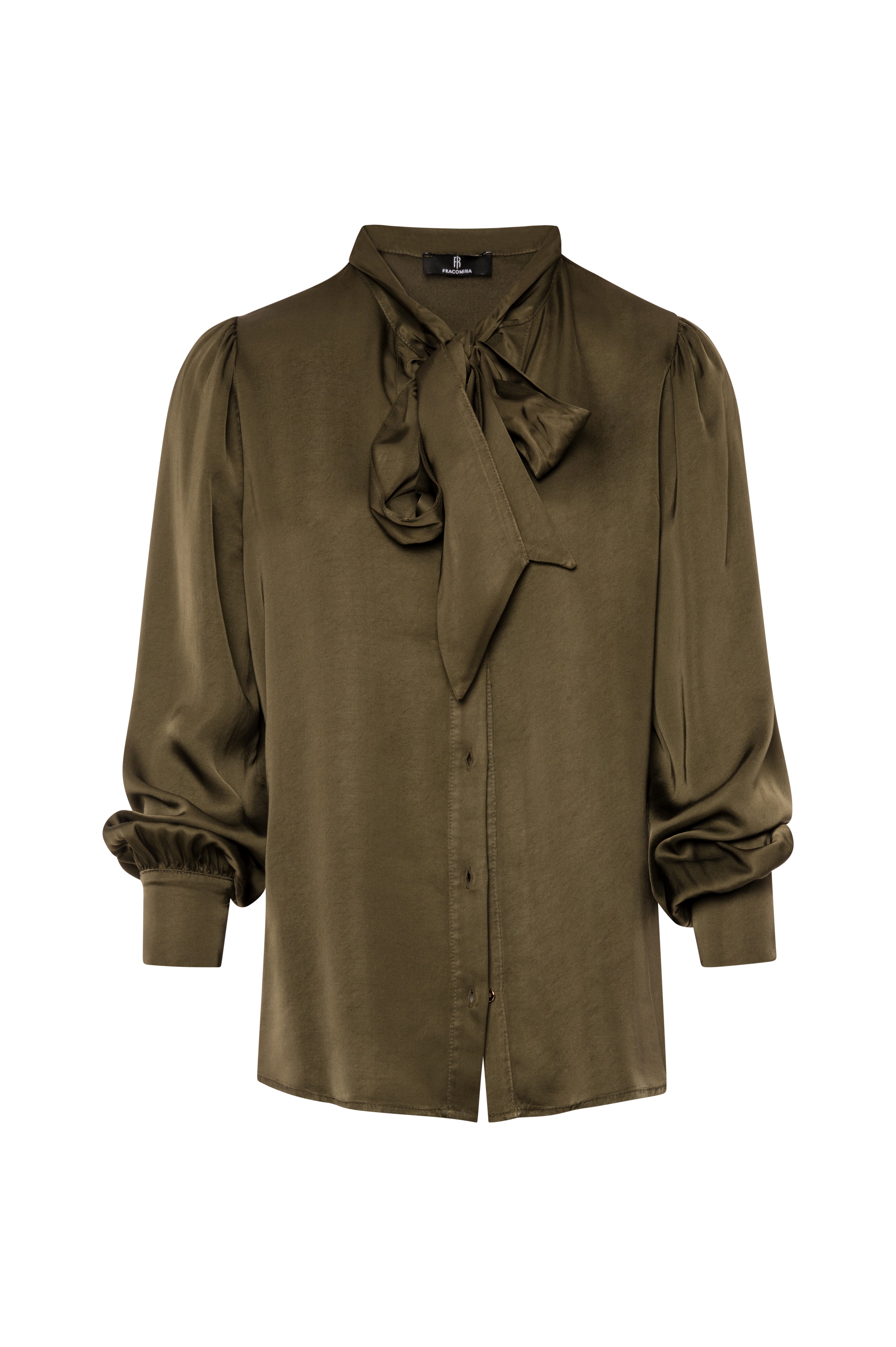 FRACOMINA · Camisa de viscosa con lazo