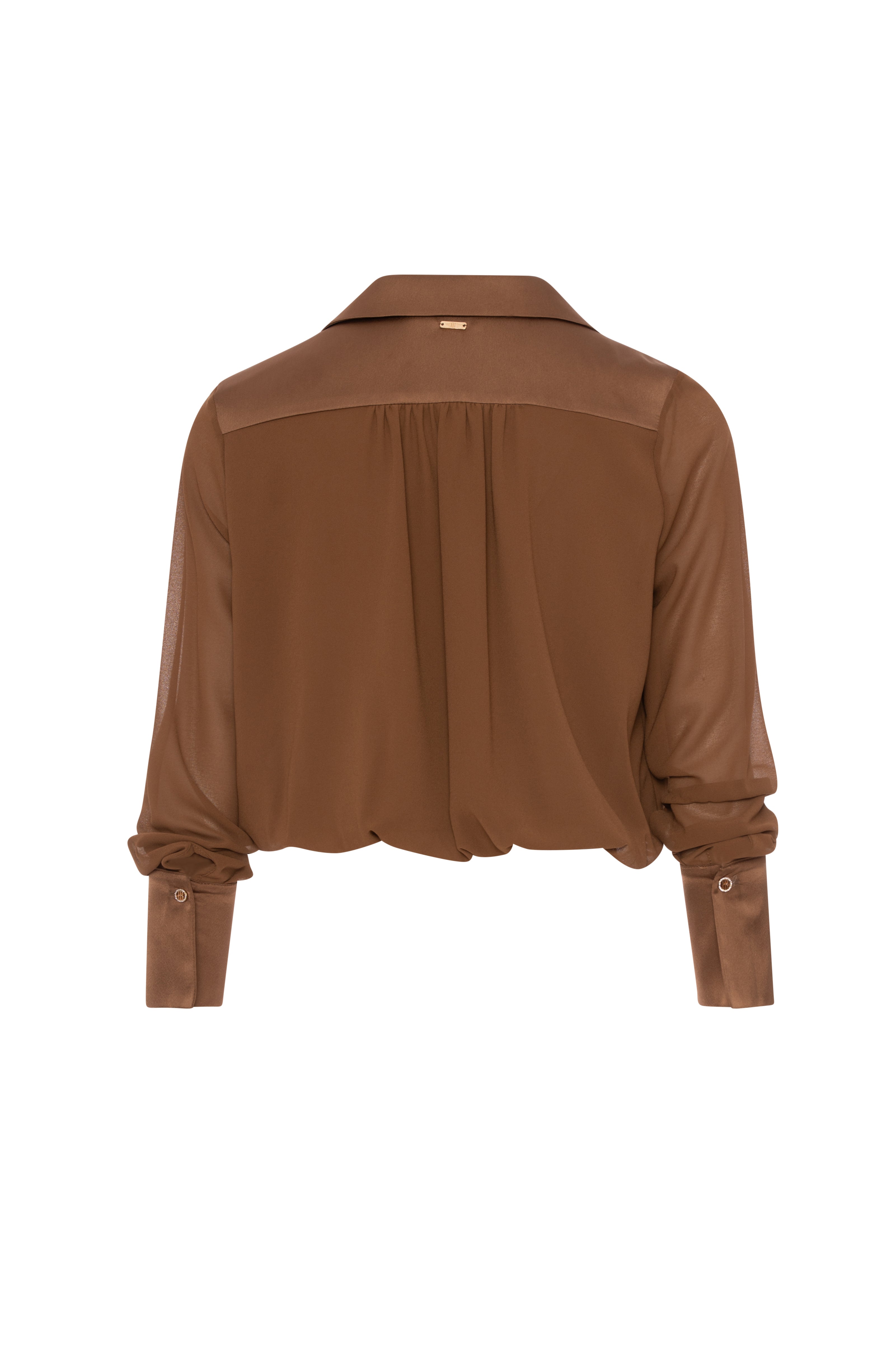 FRACOMINA · Blusa cruzada de satén - Imagen 2